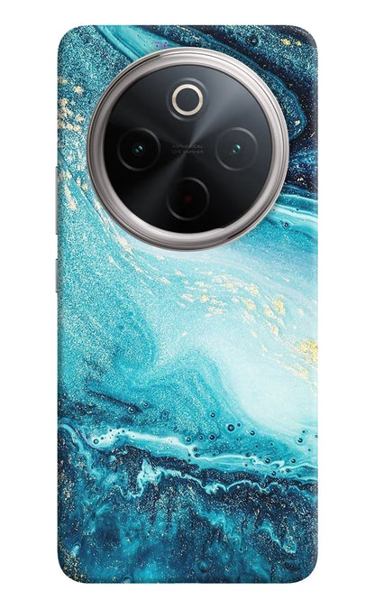 Blue Glitter Marble Vivo T4 5G Back Cover