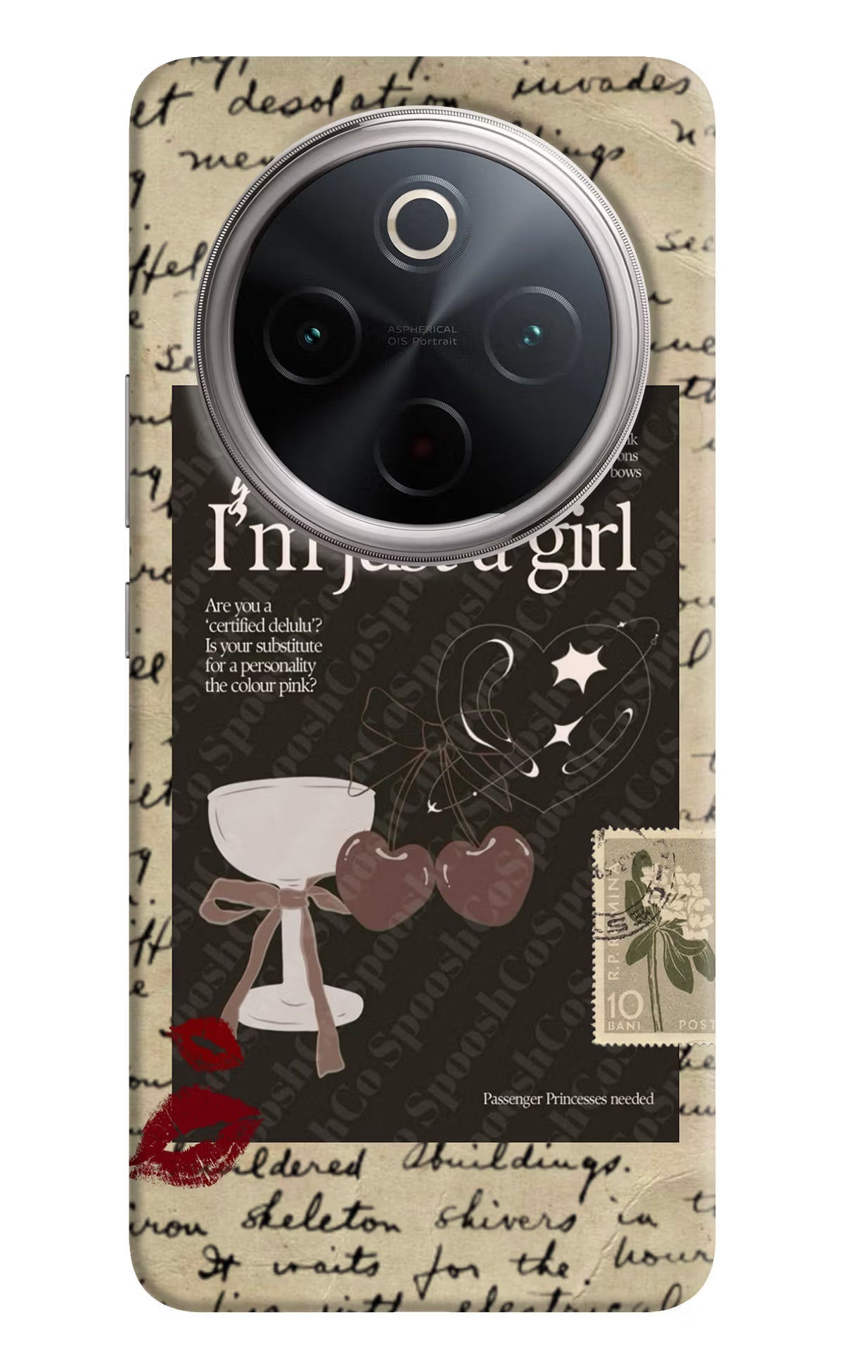 I am just a girl Vivo T4 5G Back Cover