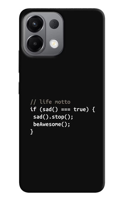 Life Motto Code Oppo K13 5G Back Cover