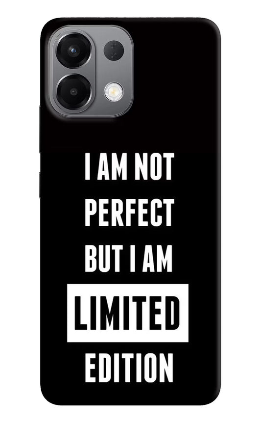 I Am Not Perfect But I Am Limited Edition Oppo K13 5G Back Cover