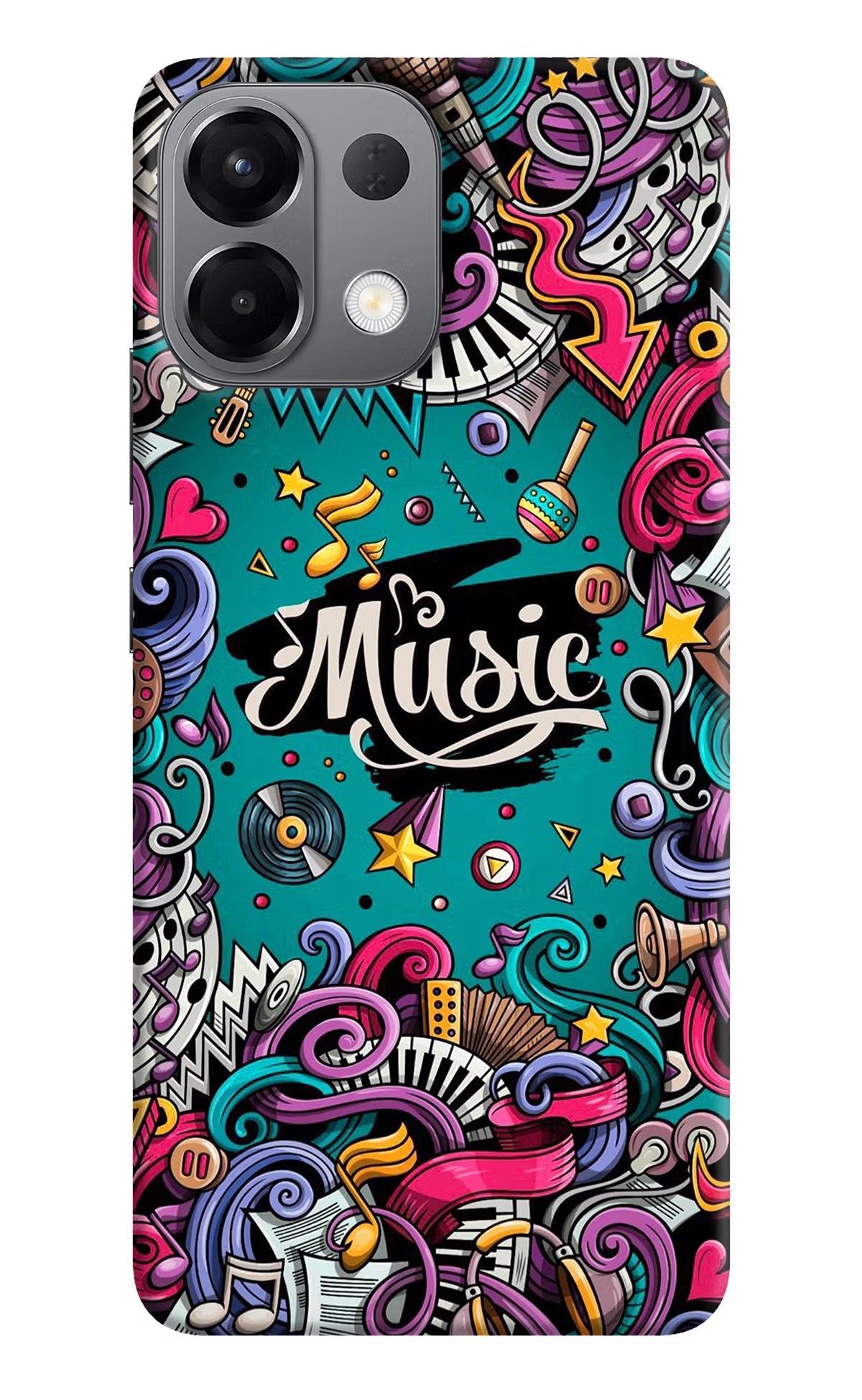 Music Graffiti Oppo K13 5G Back Cover