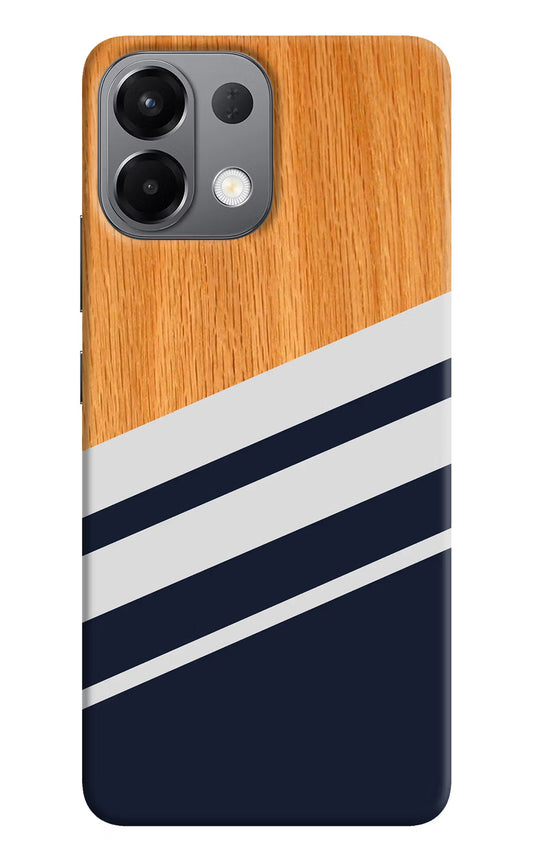 Blue and white wooden Oppo K13 5G Back Cover
