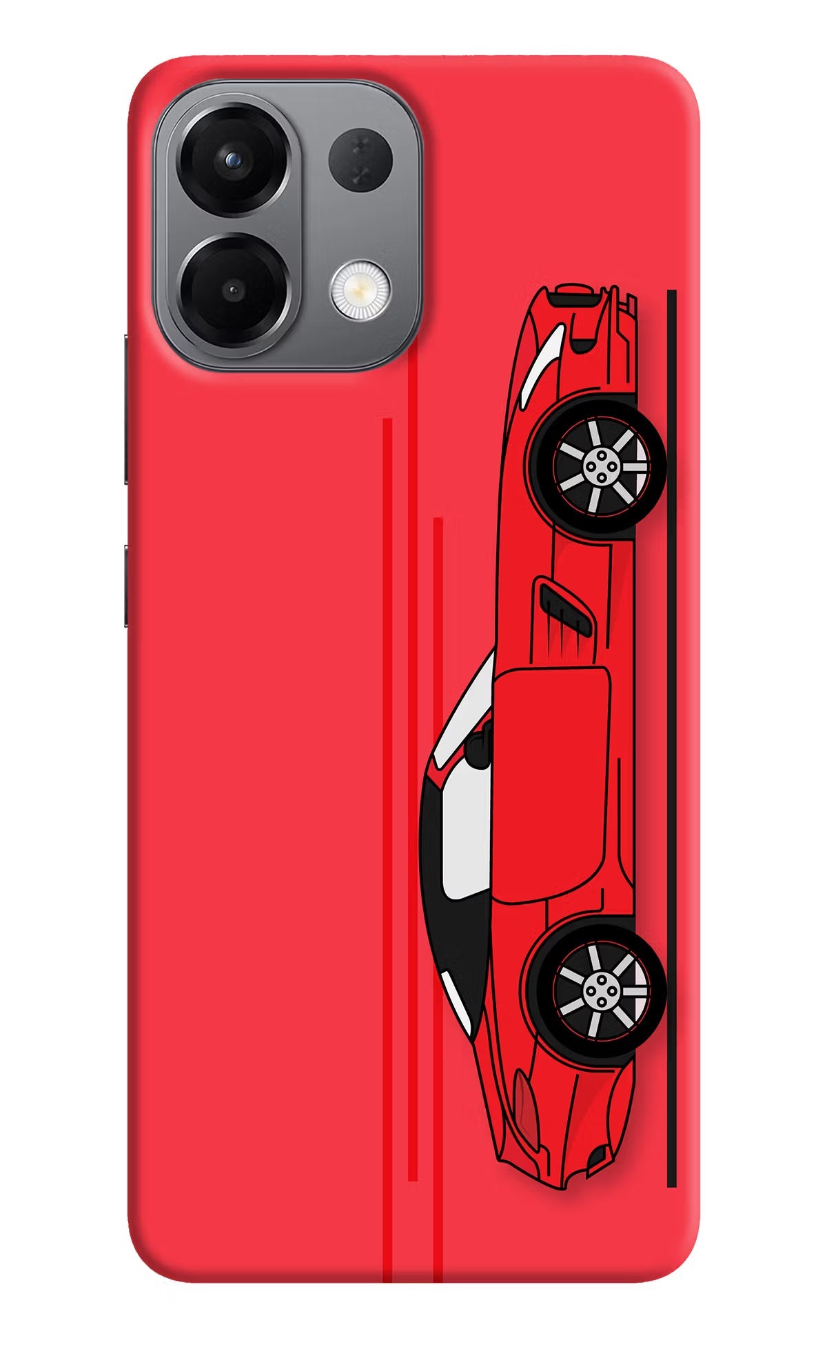 Red Velocity Oppo K13 5G Back Cover