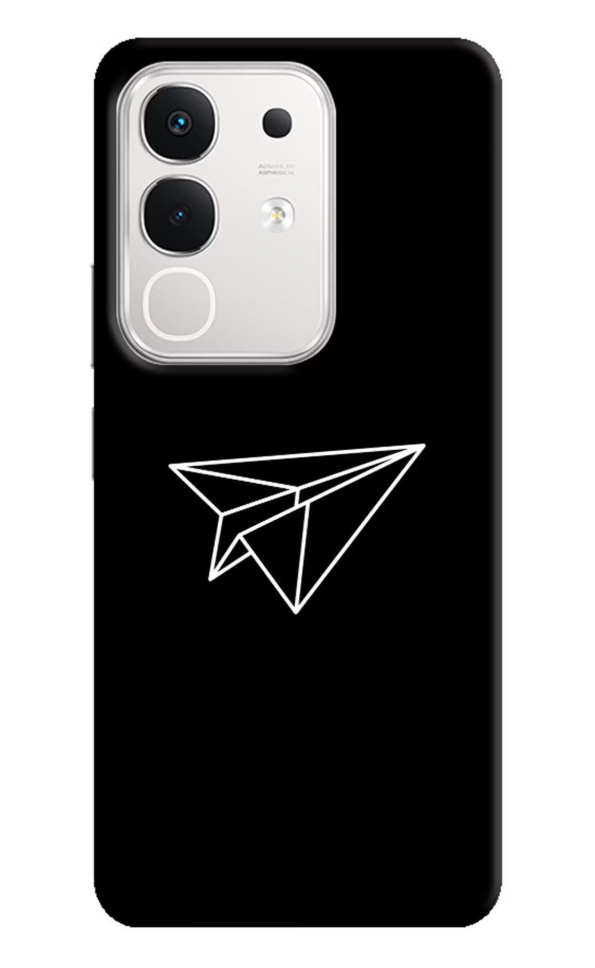 Paper Plane White iQOO Z10x 5G Back Cover