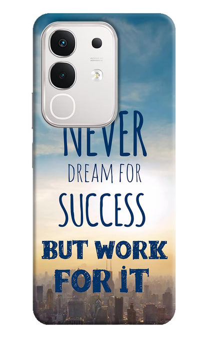 Never Dream For Success But Work For It iQOO Z10x 5G Back Cover