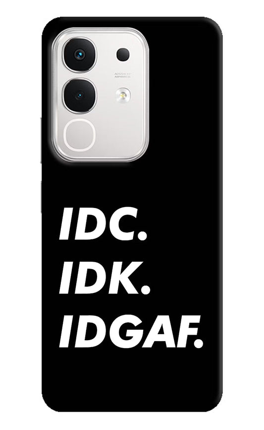Idc Idk Idgaf iQOO Z10x 5G Back Cover
