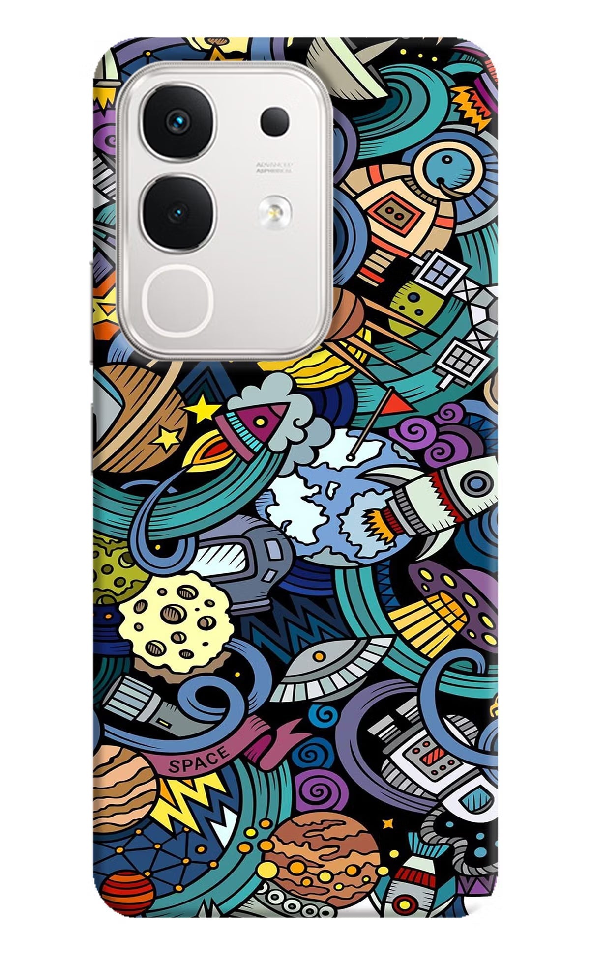 Space Abstract iQOO Z10x 5G Back Cover