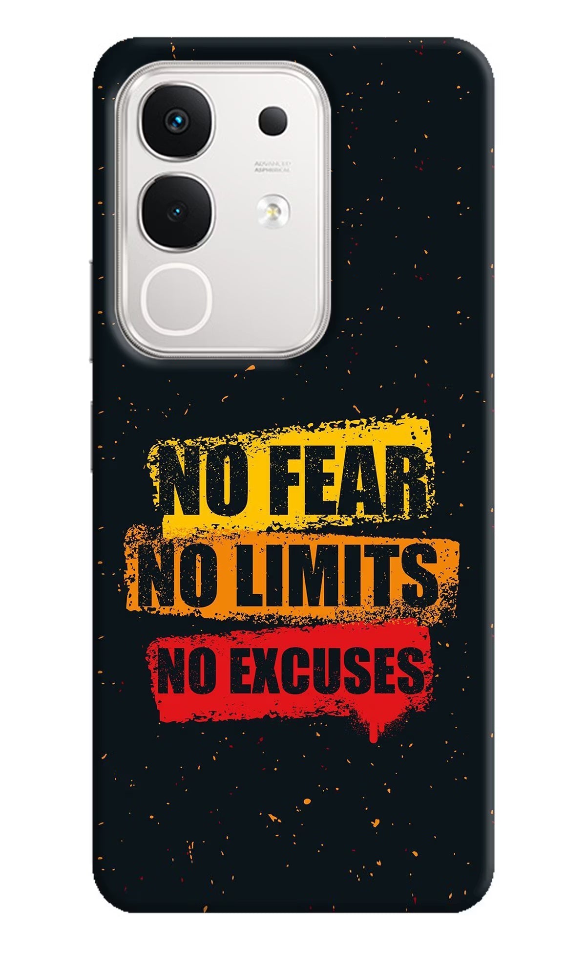 No Fear No Limits No Excuse iQOO Z10x 5G Back Cover