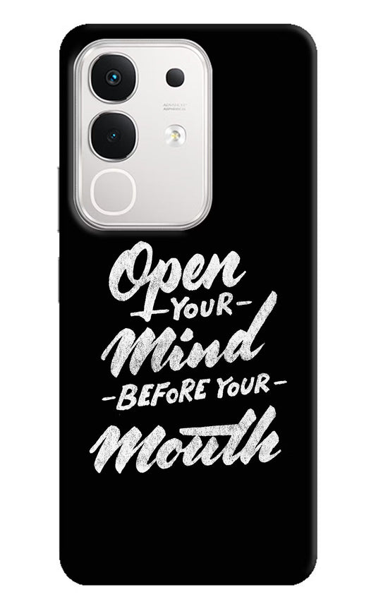 Open Your Mind Before Your Mouth iQOO Z10x 5G Back Cover