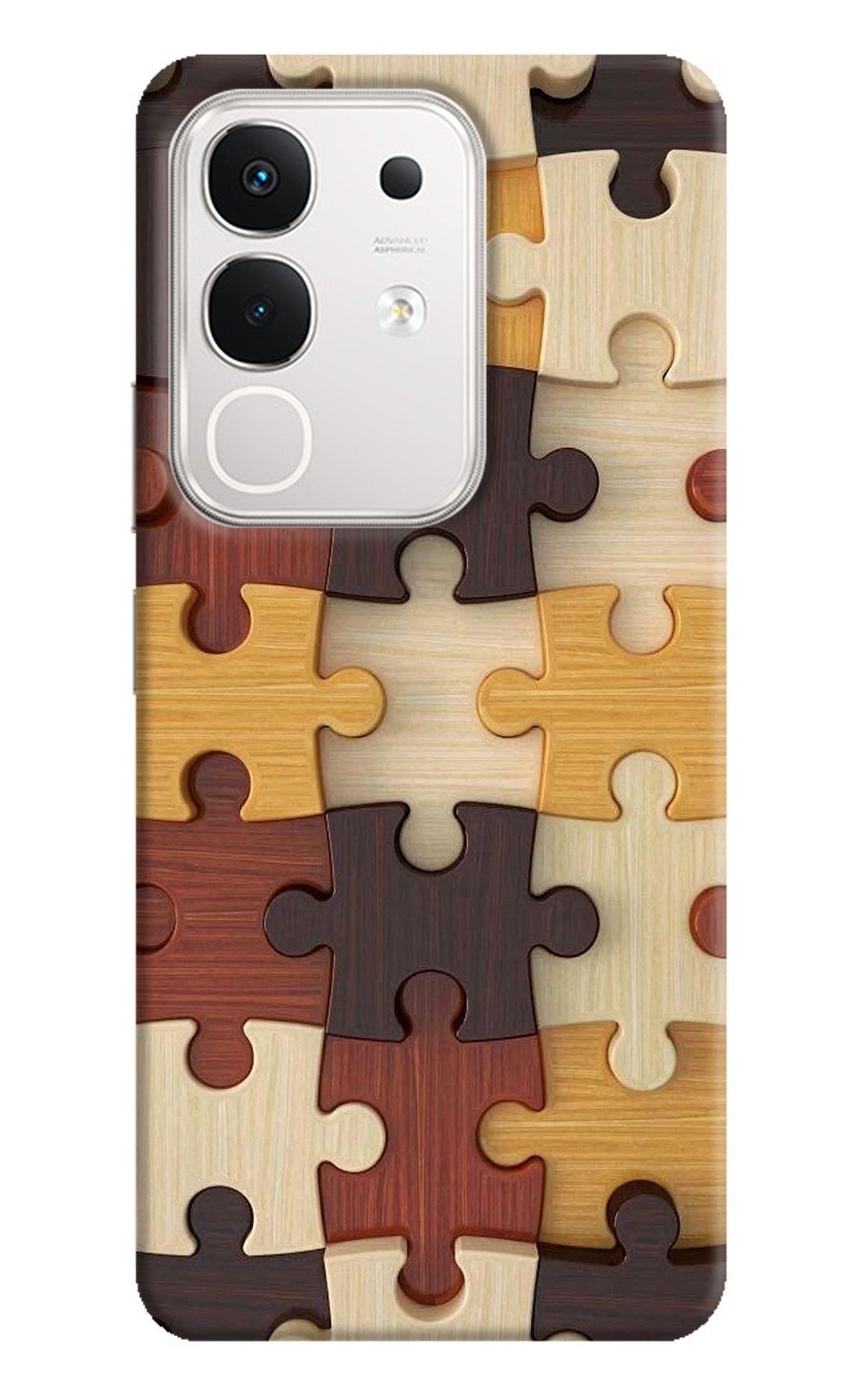 Wooden Puzzle iQOO Z10x 5G Back Cover