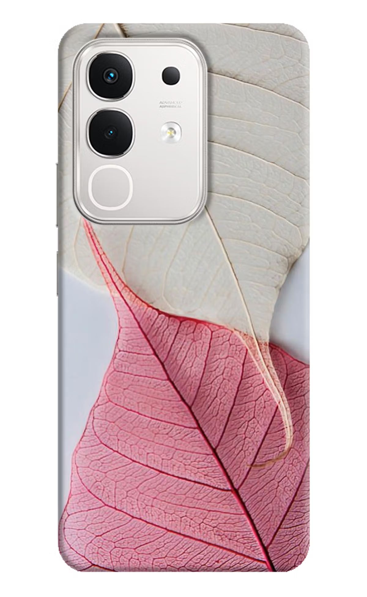 White Pink Leaf iQOO Z10x 5G Back Cover