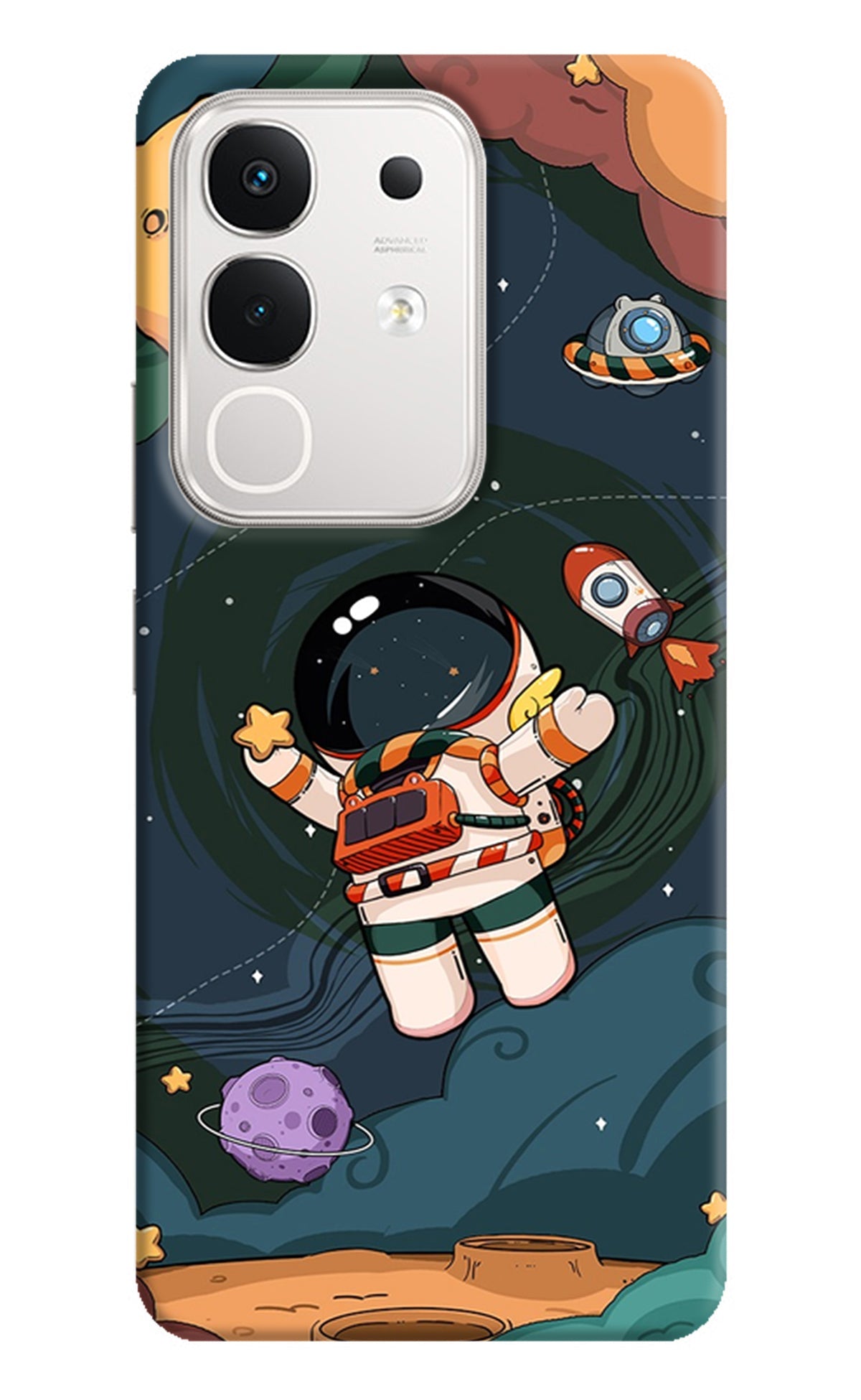 Cartoon Astronaut iQOO Z10x 5G Back Cover