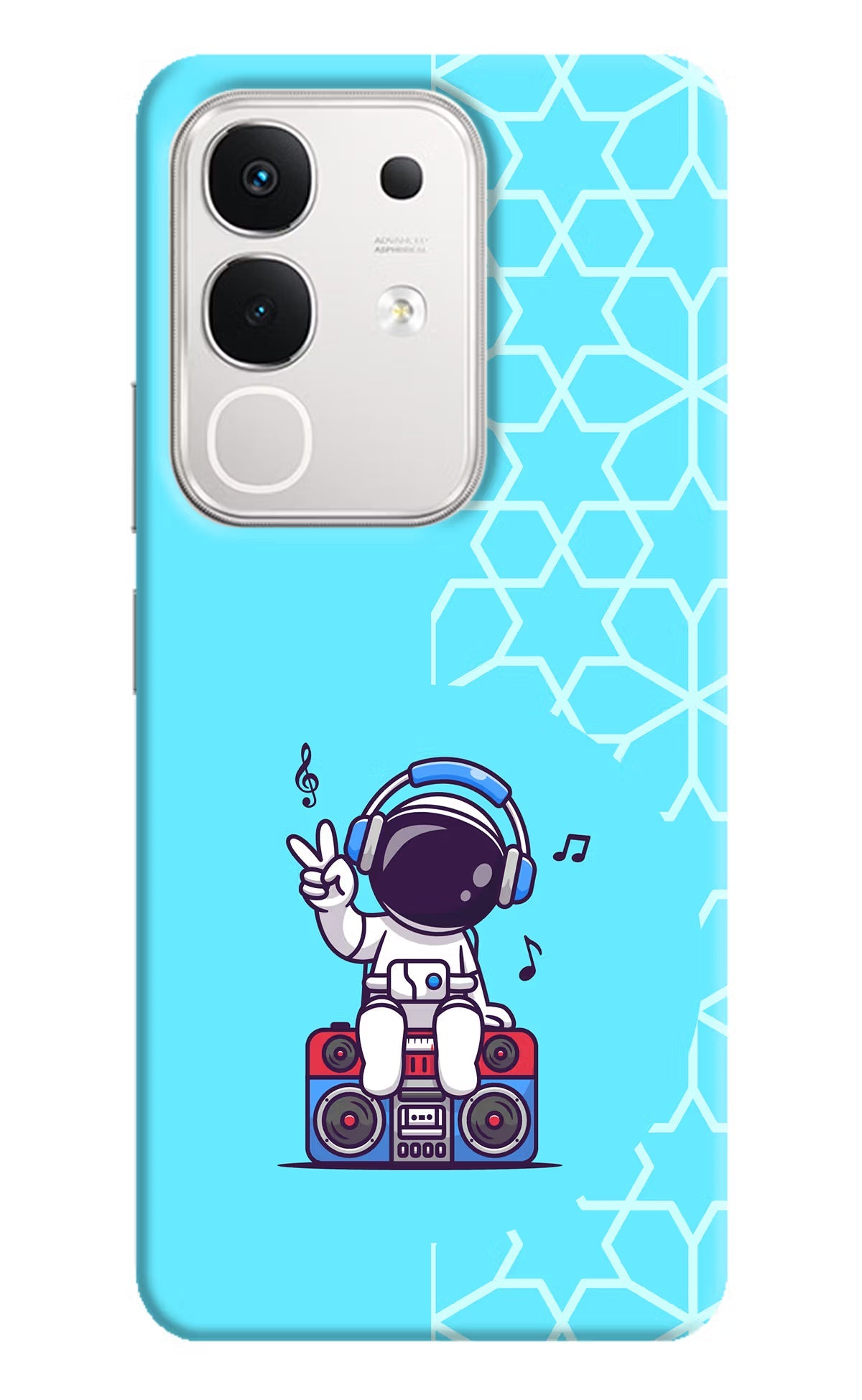 Cute Astronaut Chilling iQOO Z10x 5G Back Cover