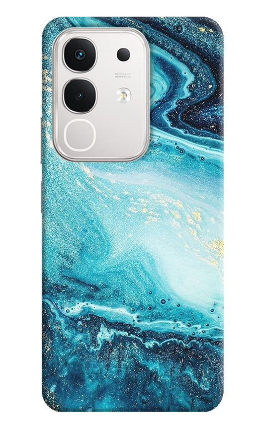 Blue Glitter Marble iQOO Z10x 5G Back Cover