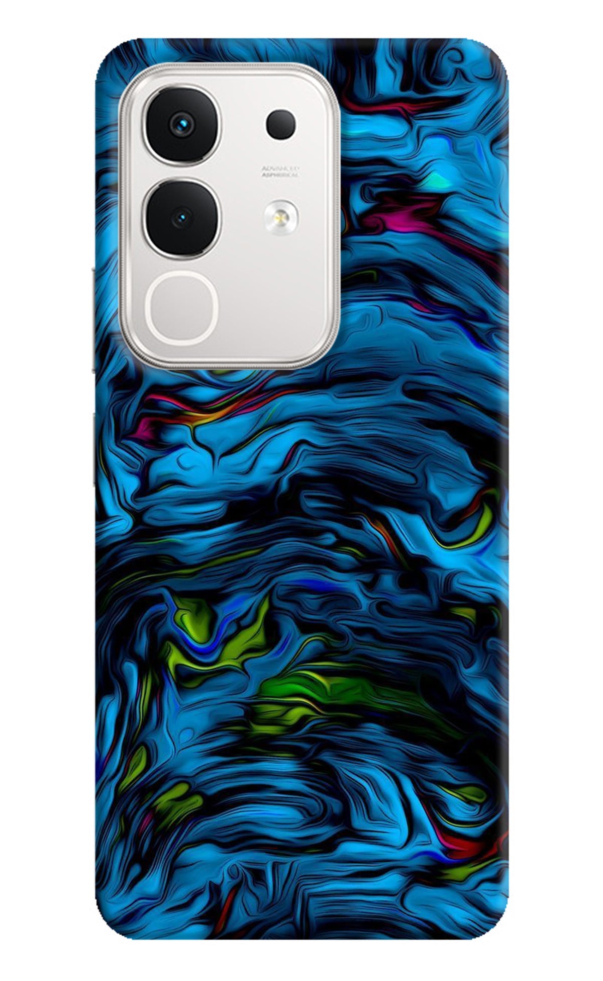 Dark Blue Abstract iQOO Z10x 5G Back Cover