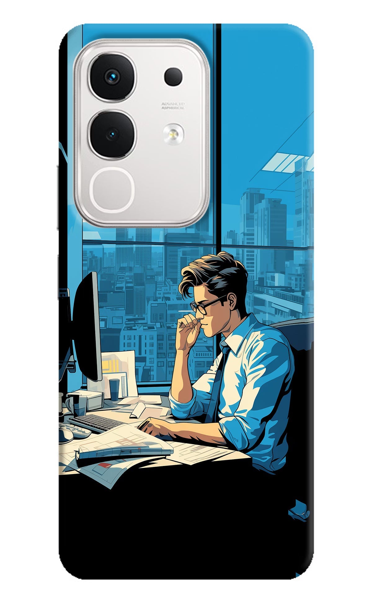 Focused Hustler (AI Generated) iQOO Z10x 5G Back Cover