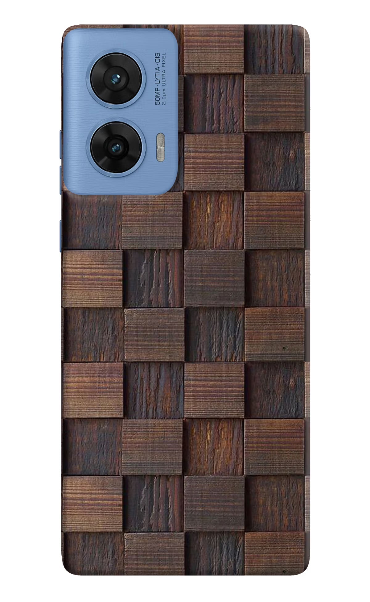 Wooden Cube Design Moto G96 5G Back Cover