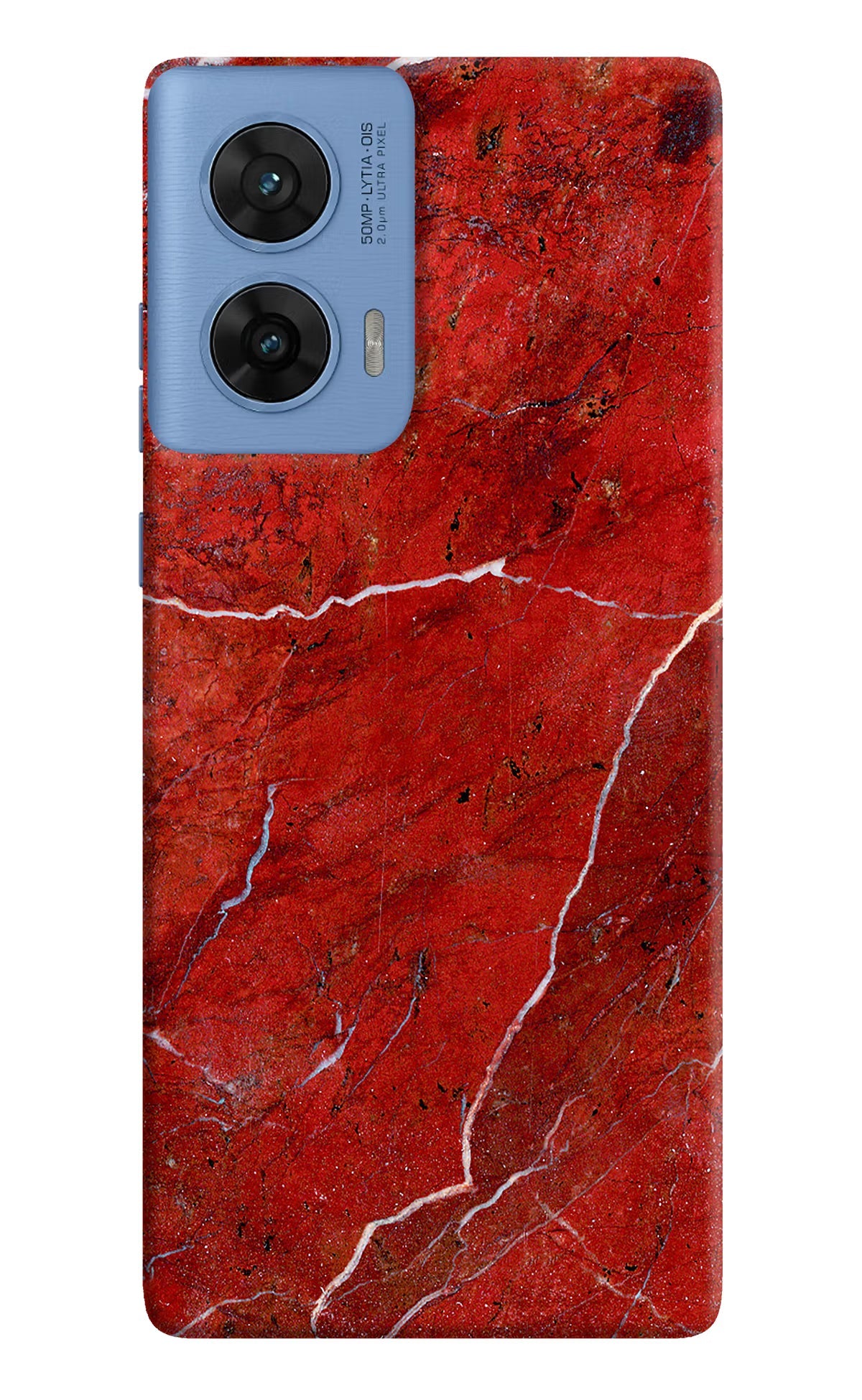 Red Marble Design Moto G96 5G Back Cover