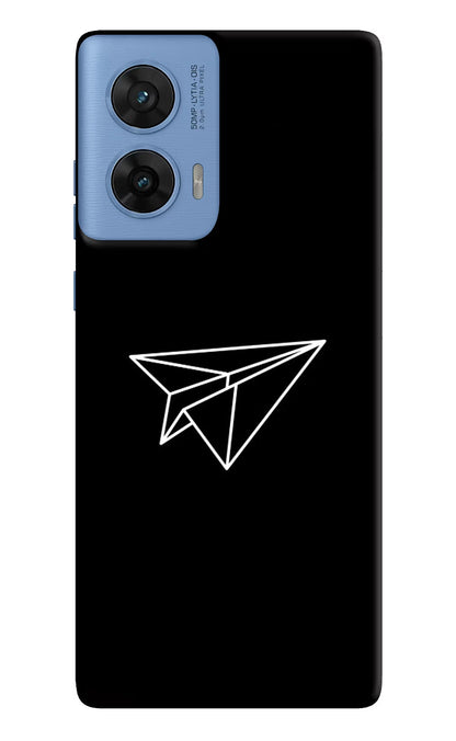 Paper Plane White Moto G96 5G Back Cover