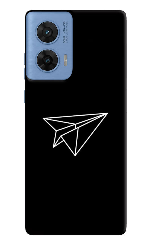 Paper Plane White Moto G96 5G Back Cover