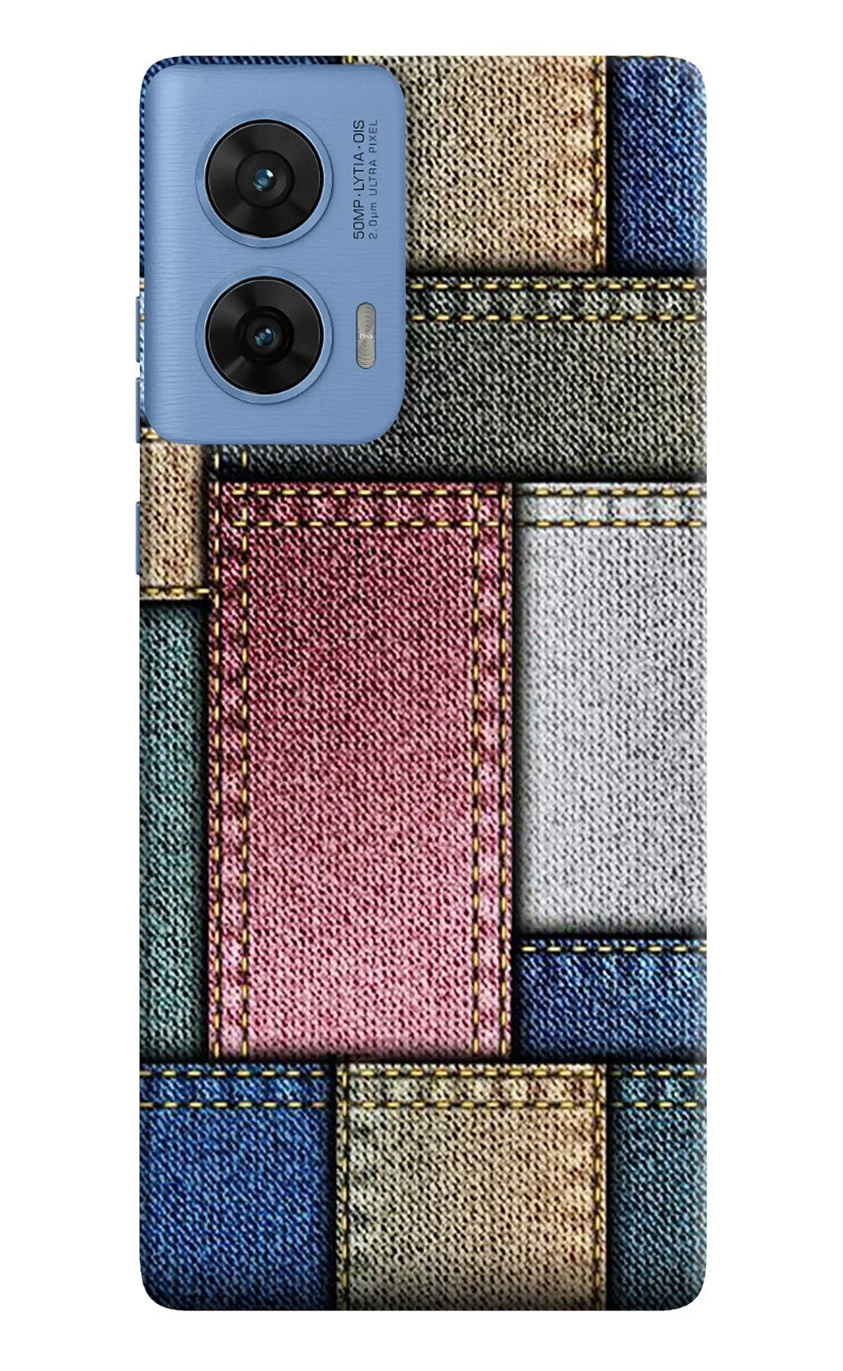Multicolor Jeans Moto G96 5G Back Cover