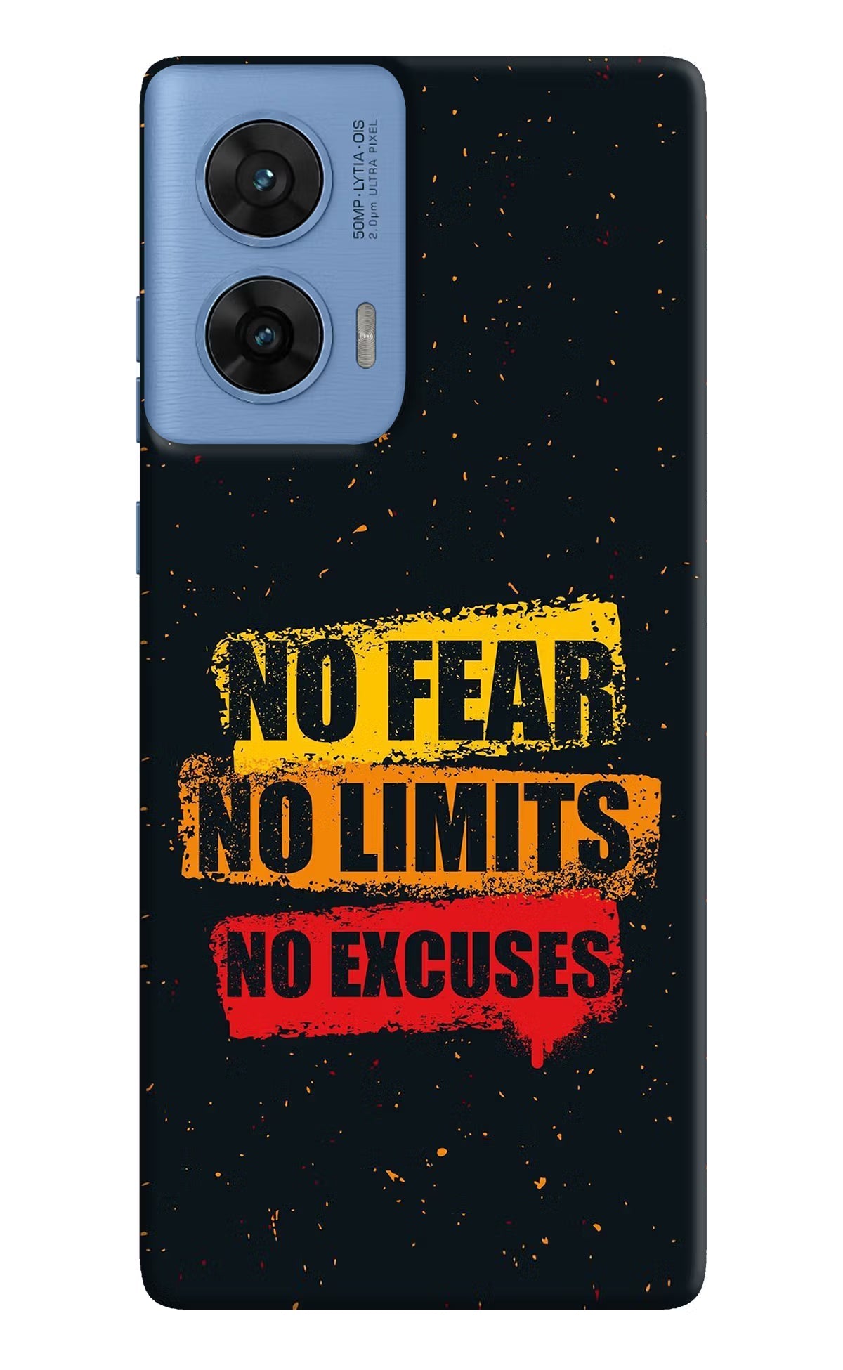 No Fear No Limits No Excuse Moto G96 5G Back Cover