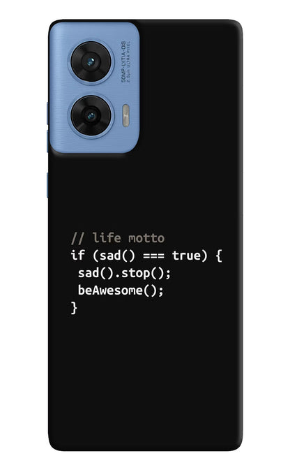 Life Motto Code Moto G96 5G Back Cover