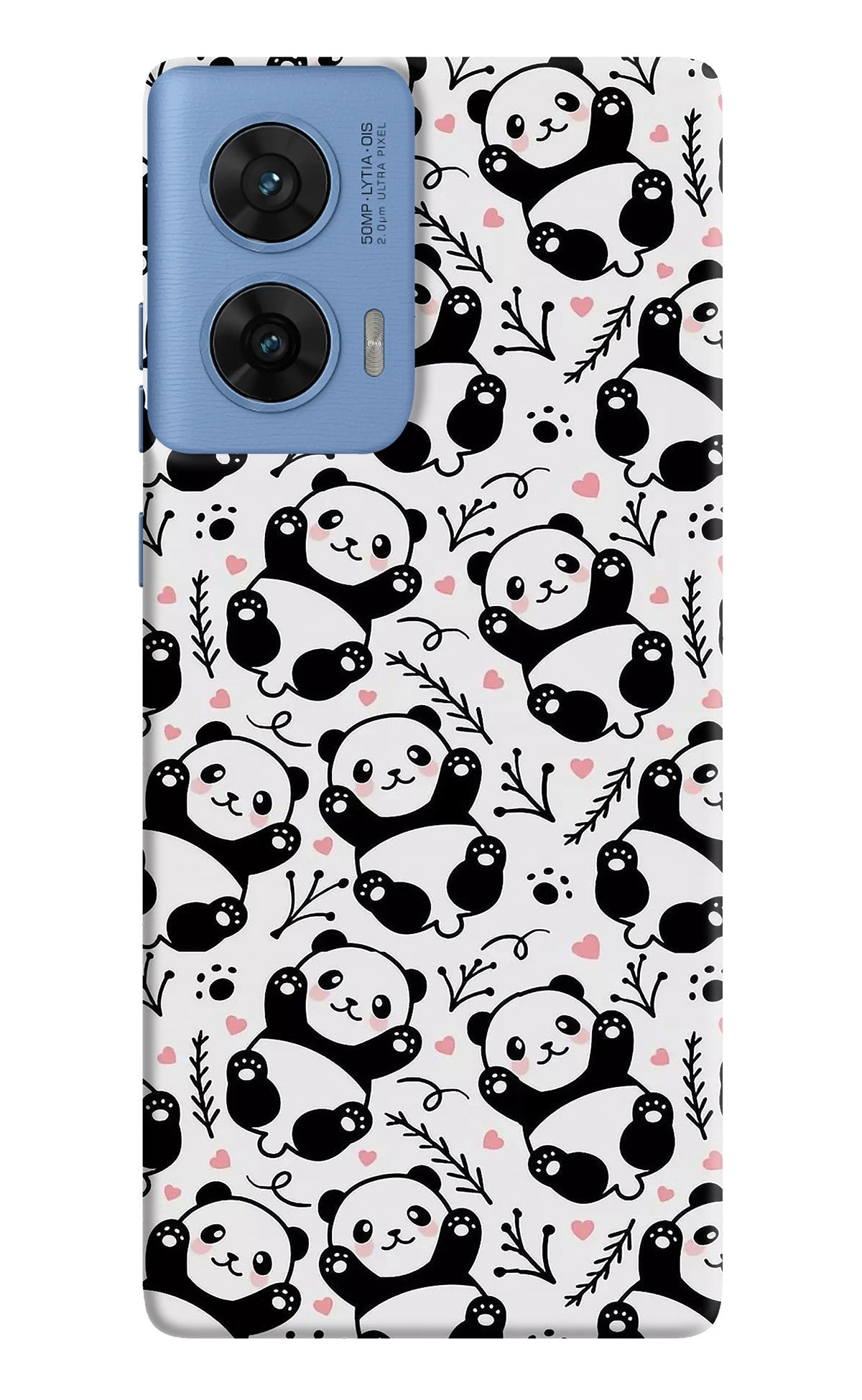 Cute Panda Moto G96 5G Back Cover