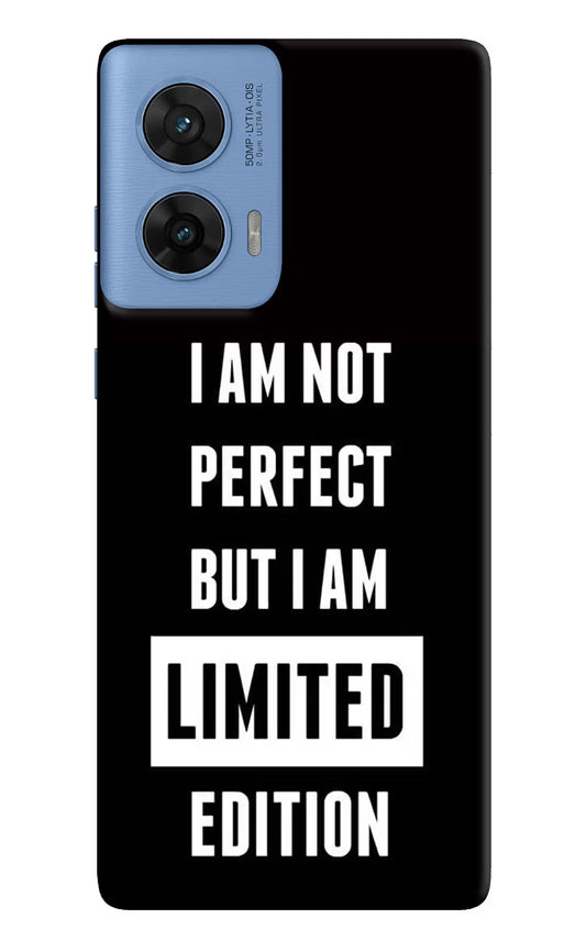 I Am Not Perfect But I Am Limited Edition Moto G96 5G Back Cover