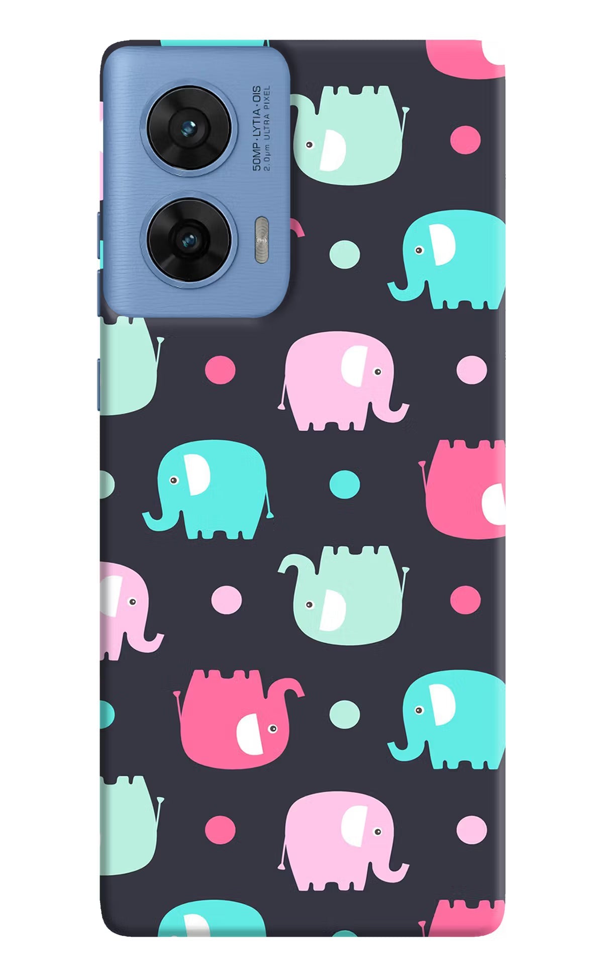 Elephants Moto G96 5G Back Cover