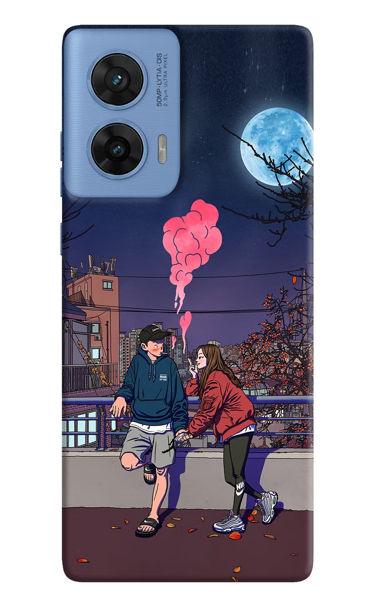 Chilling Couple Moto G96 5G Back Cover