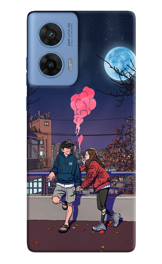Chilling Couple Moto G96 5G Back Cover