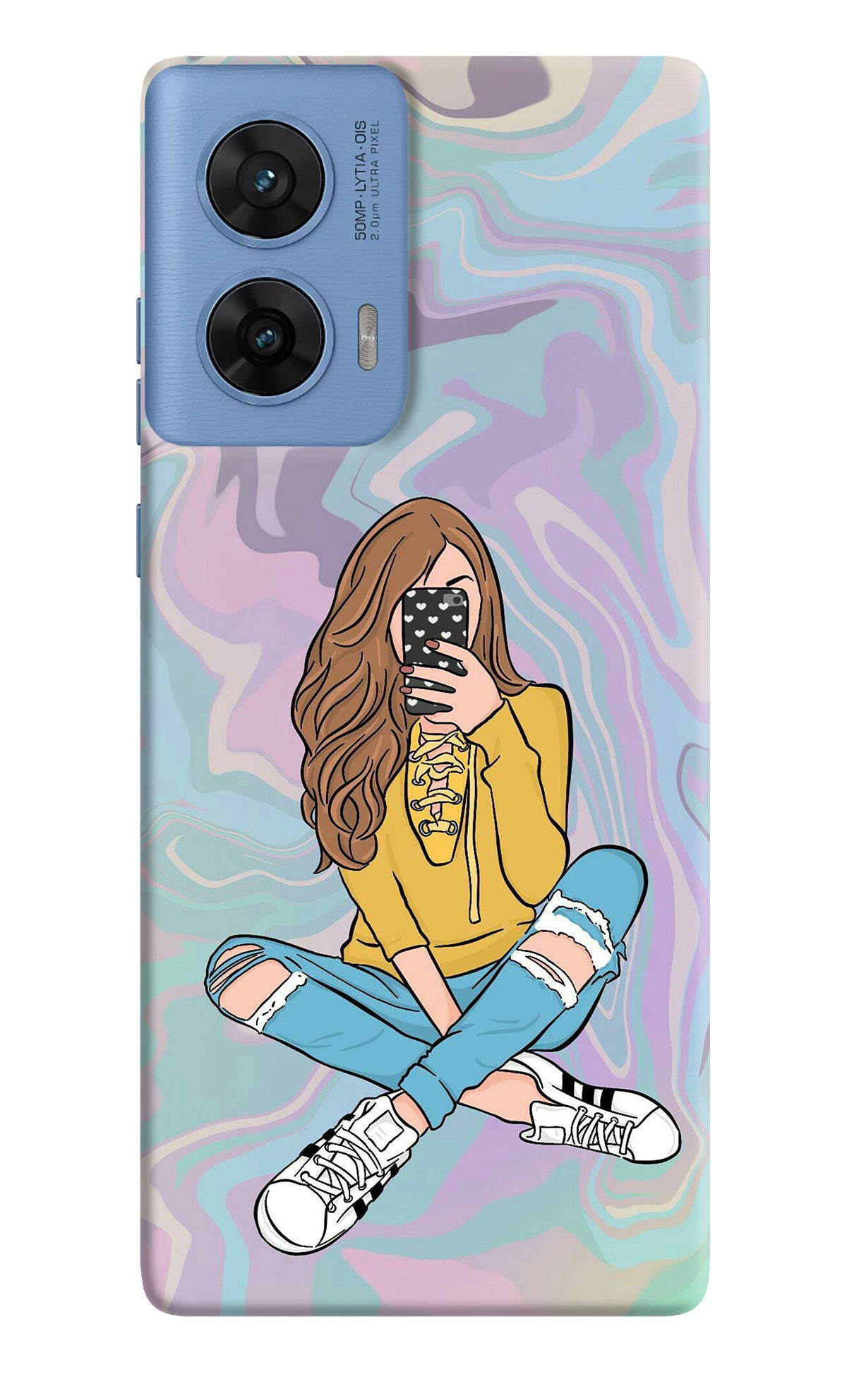 Selfie Girl Moto G96 5G Back Cover