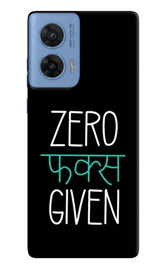 Zero Fucks Given Moto G96 5G Back Cover