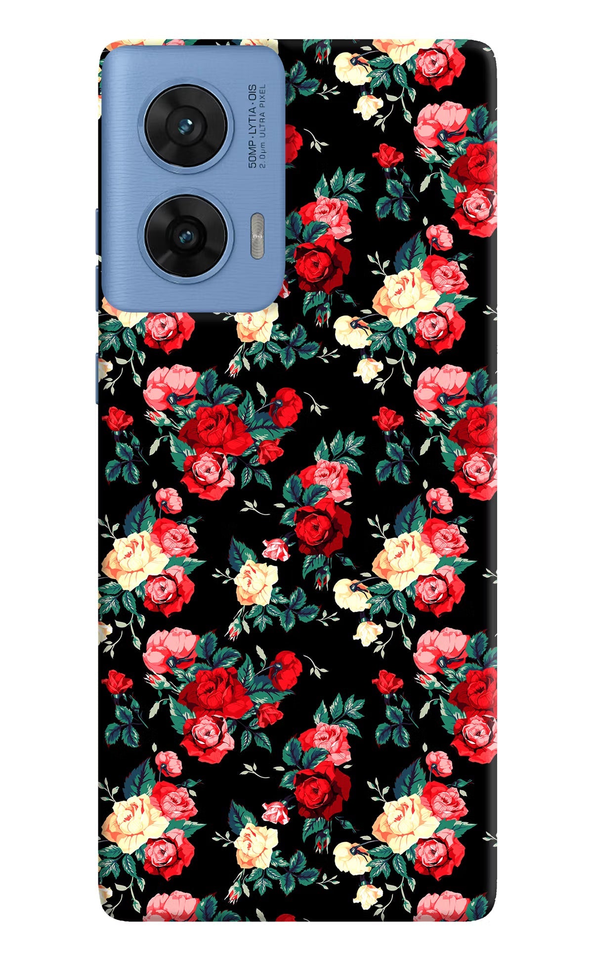 Rose Pattern Moto G96 5G Back Cover