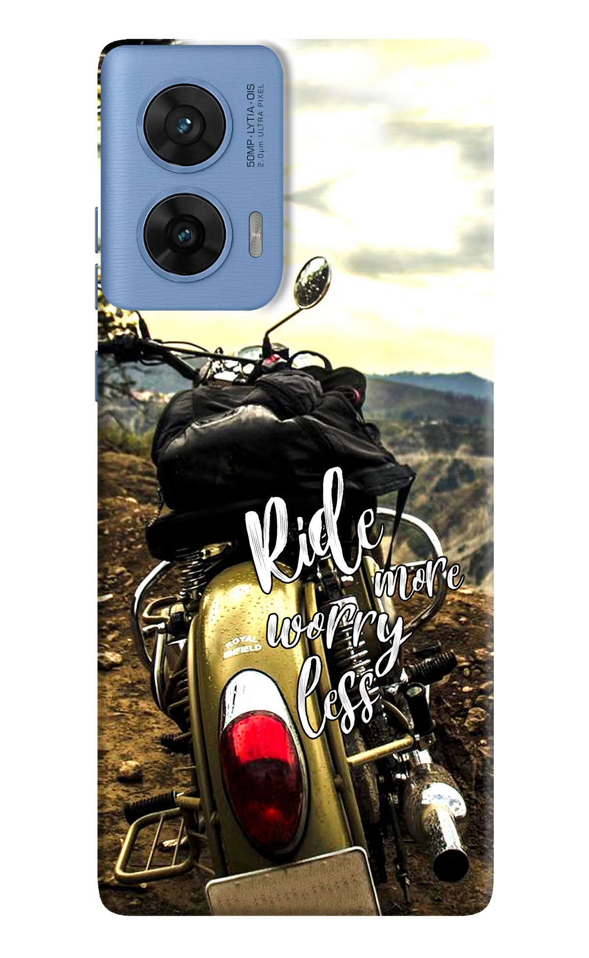 Ride More Worry Less Moto G96 5G Back Cover
