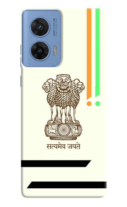 Satyamev Jayate Brown Logo Moto G96 5G Back Cover