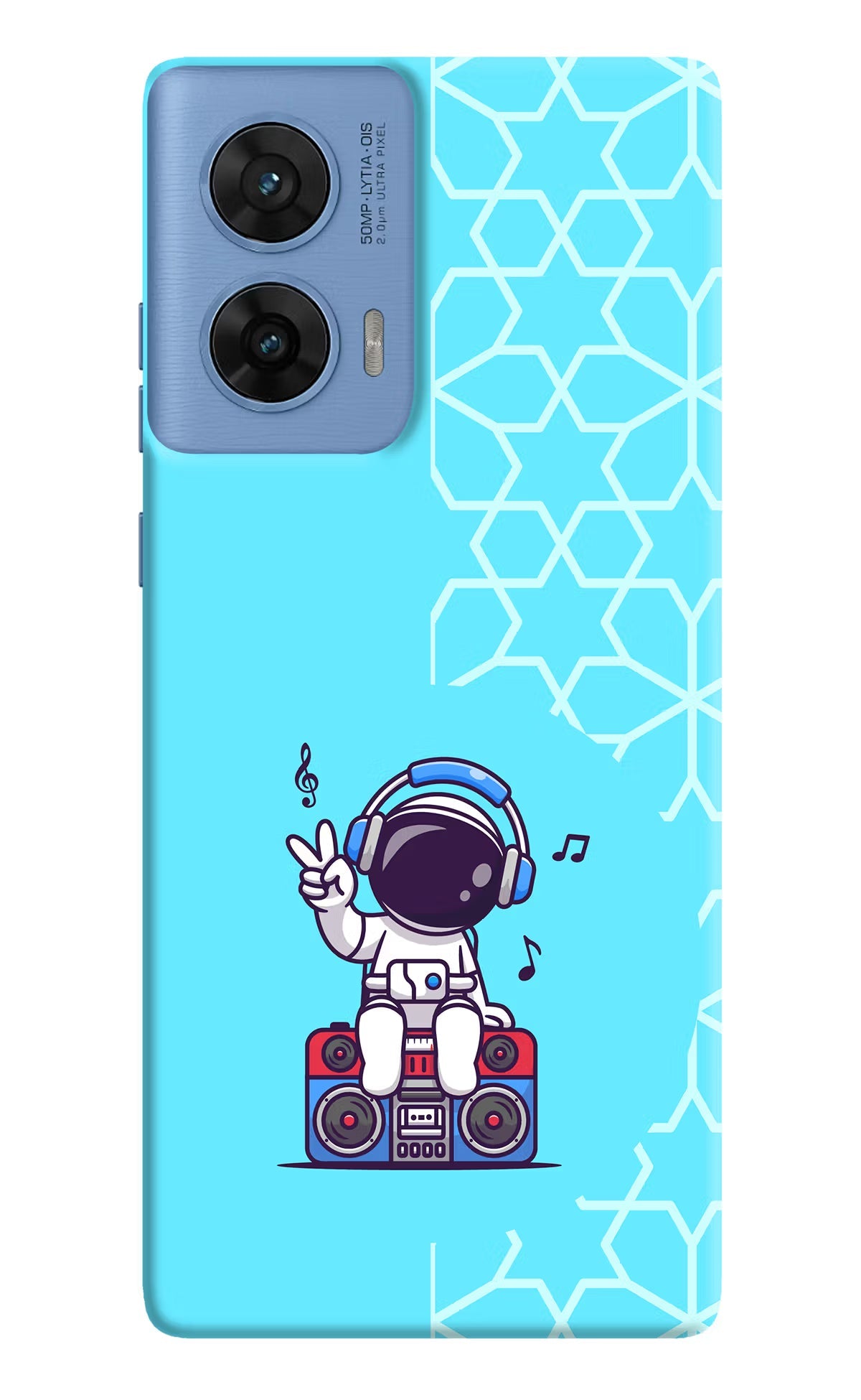 Cute Astronaut Chilling Moto G96 5G Back Cover