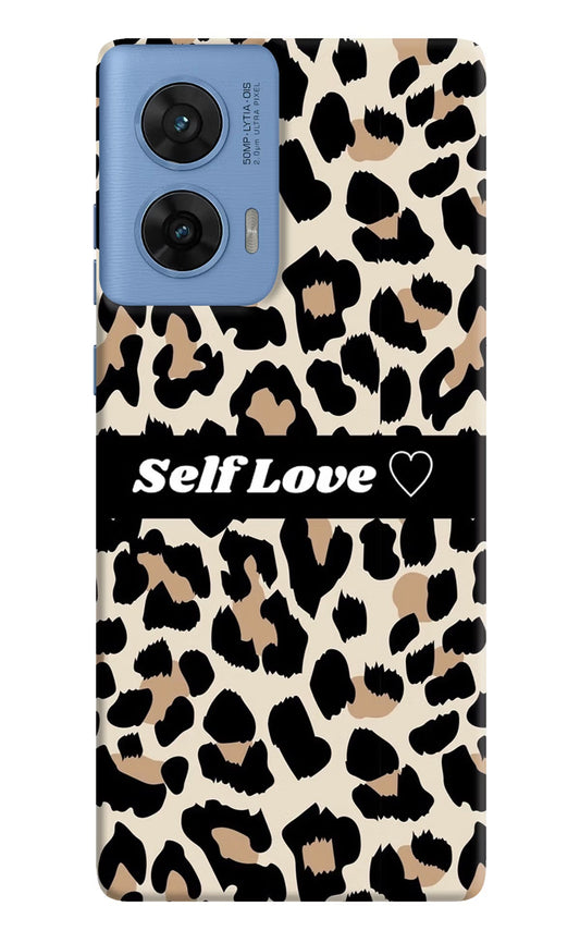 Leopard Print Self Love Moto G96 5G Back Cover