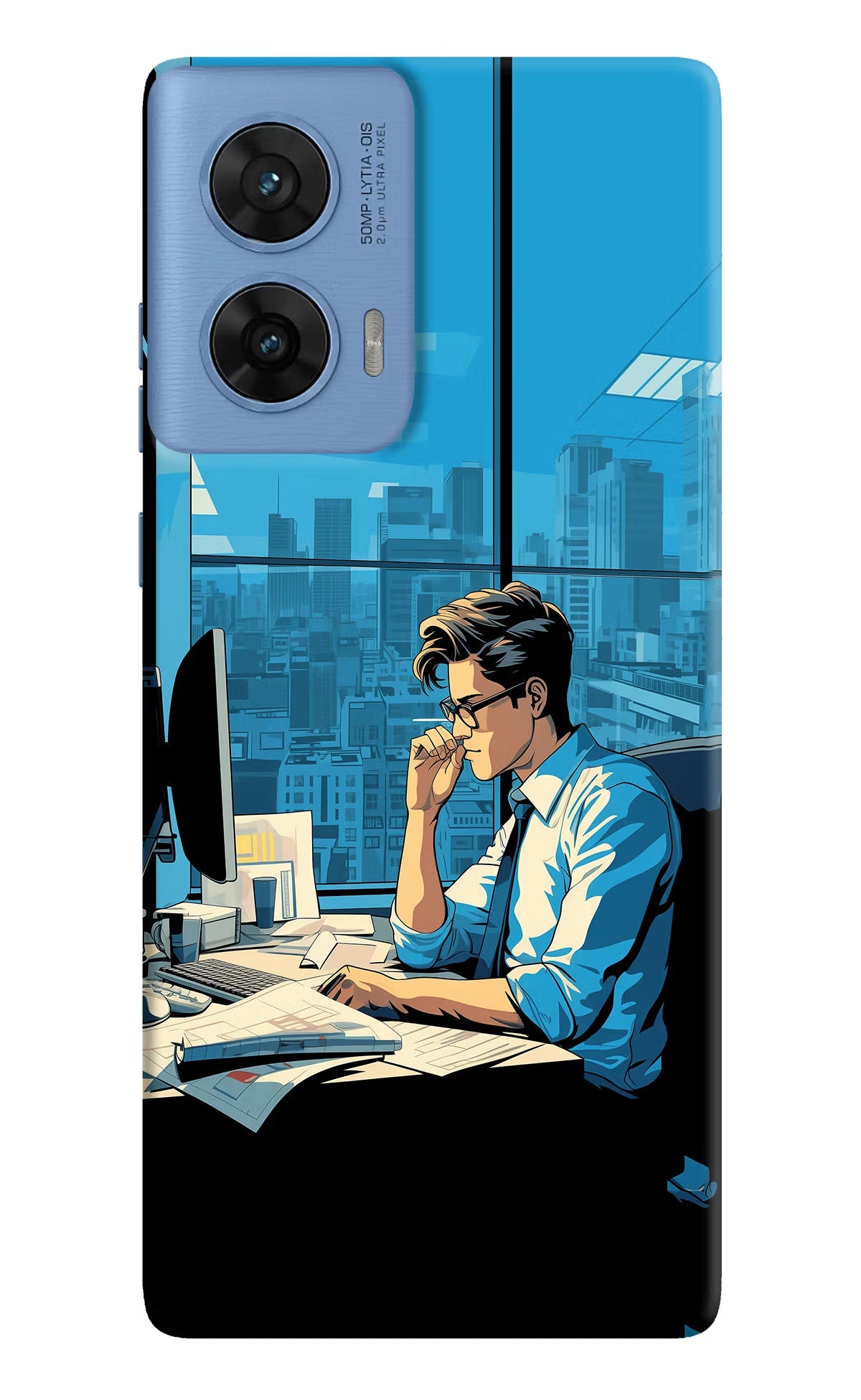 Focused Hustler (AI Generated) Moto G96 5G Back Cover