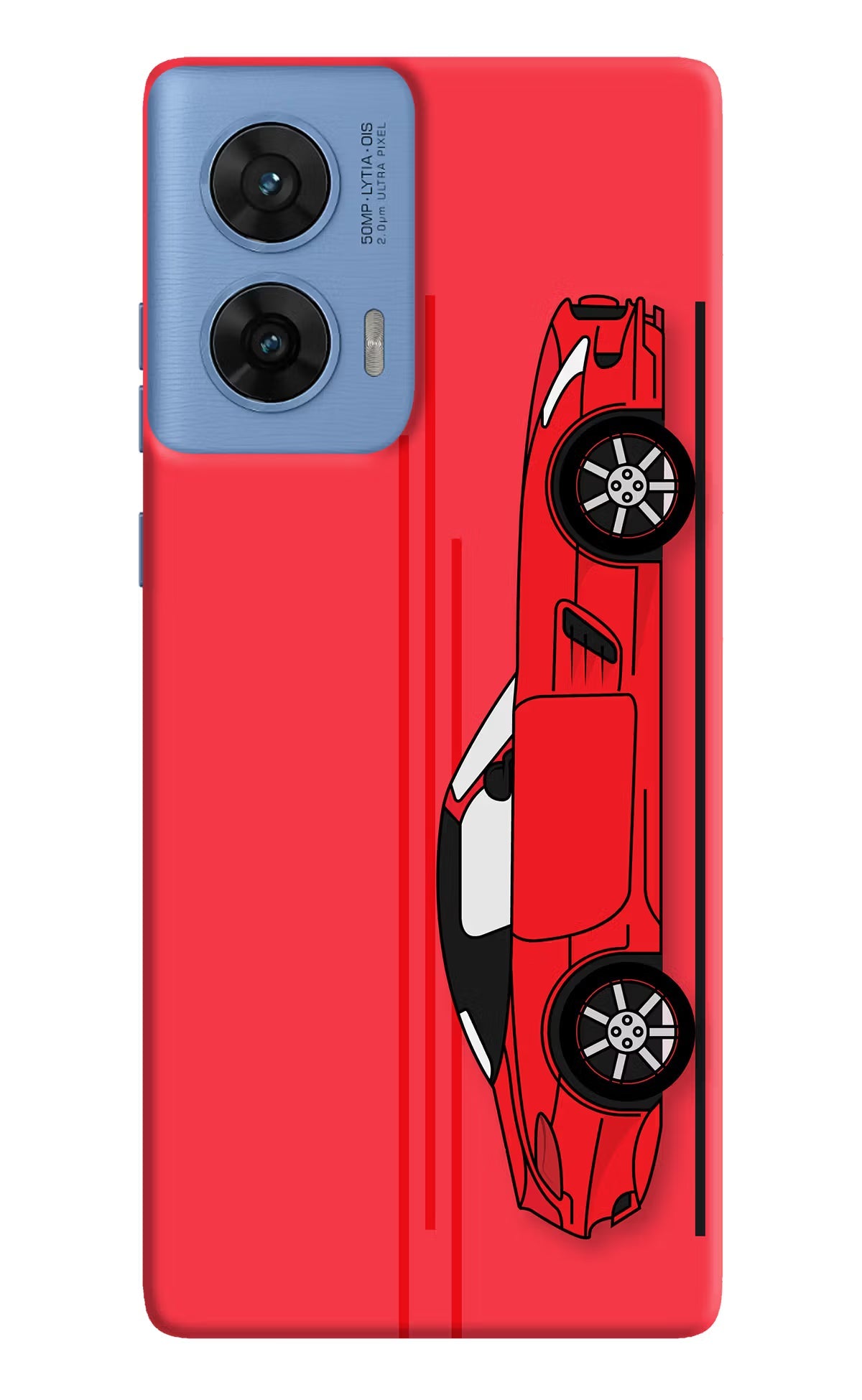 Red Velocity Moto G96 5G Back Cover
