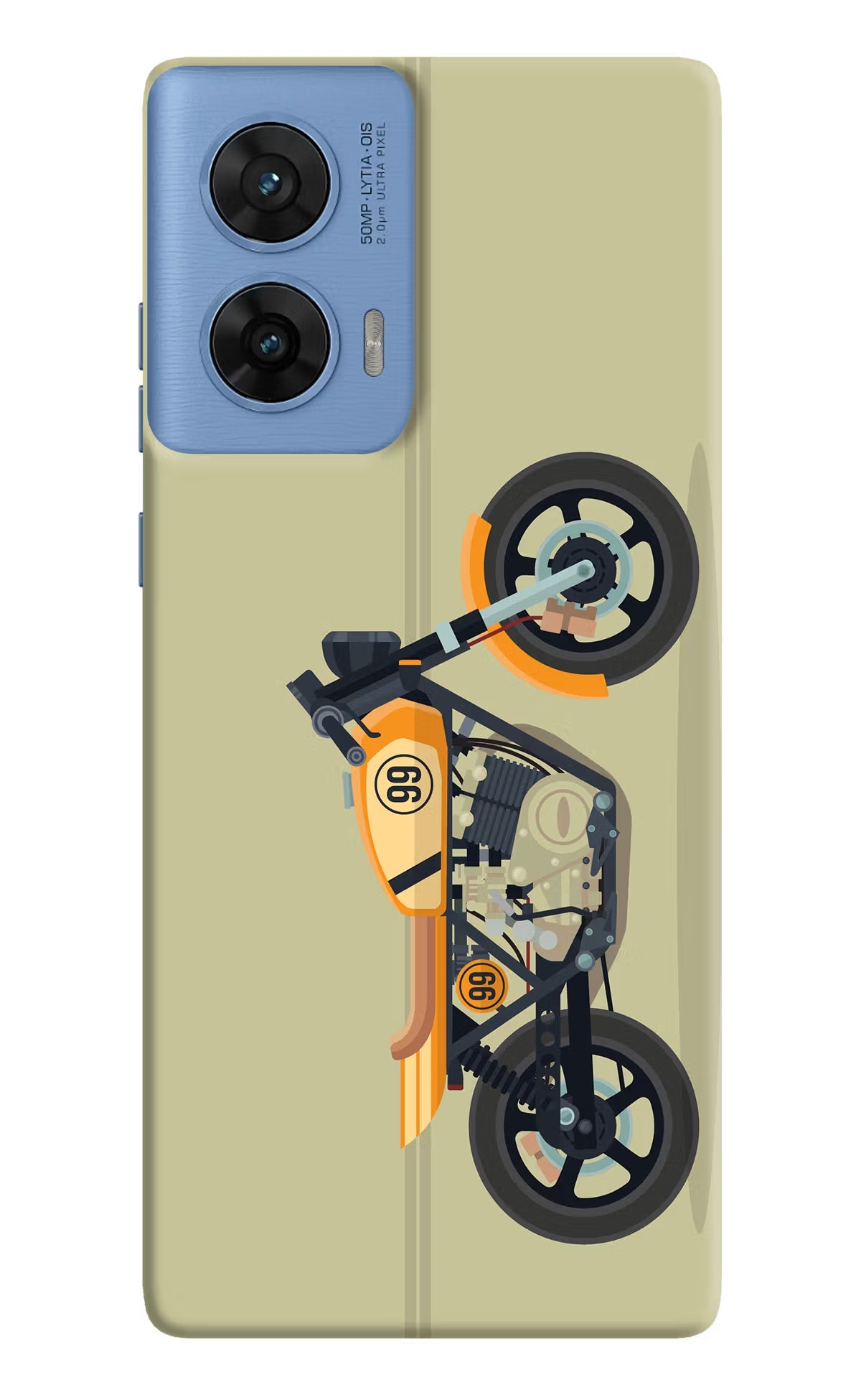 Vertical Speedster Moto G96 5G Back Cover