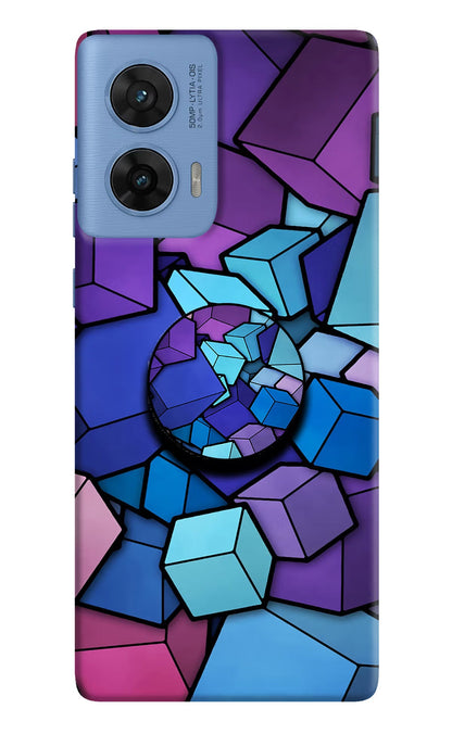 Cubic Abstract Moto G96 5G Pop Case