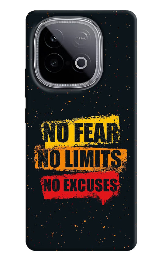 No Fear No Limits No Excuse iQOO Neo 10 Back Cover