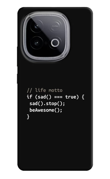 Life Motto Code iQOO Neo 10 Back Cover