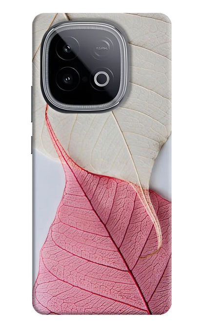 White Pink Leaf iQOO Neo 10 Back Cover