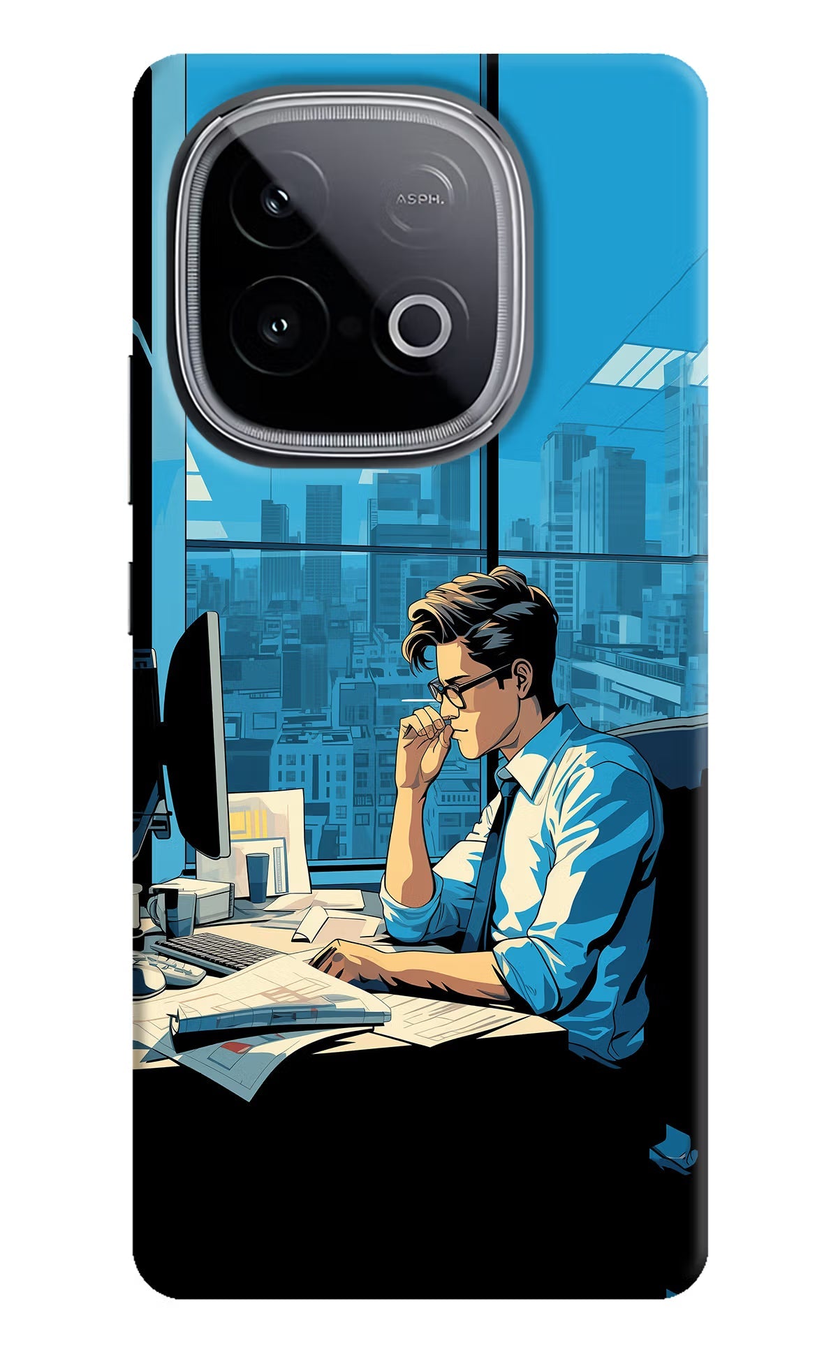 Focused Hustler (AI Generated) iQOO Neo 10 Back Cover