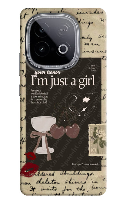 I am just a girl iQOO Neo 10 Back Cover