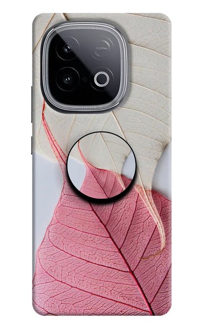 White Pink Leaf iQOO Neo 10 Pop Case