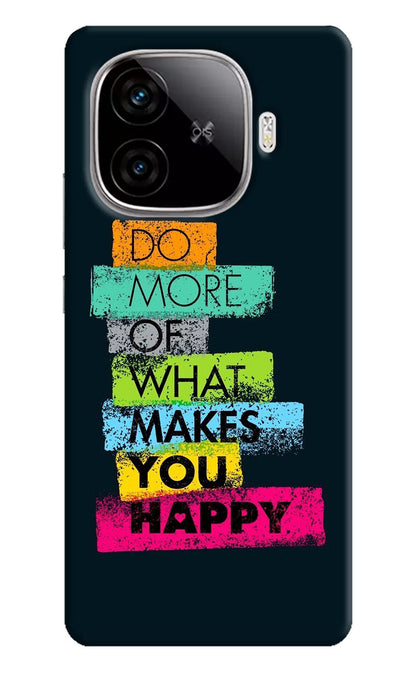 Do More Of What Makes You Happy iQOO Neo 10R 5G Back Cover